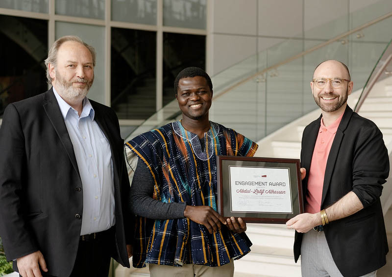 Abdul-Latif Alhassan, student award - black dude
